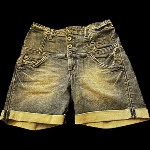 &Now Ultra High Waisted Jean Shorts